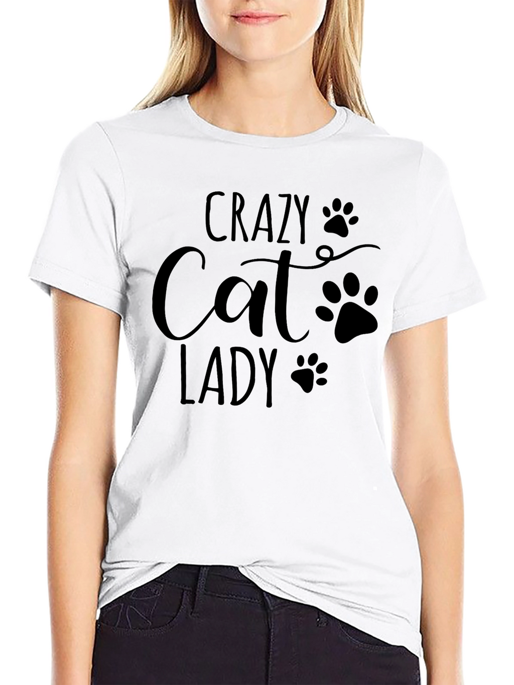 Crazy Cat Lady T-Shirt - Black Unisex Tee
