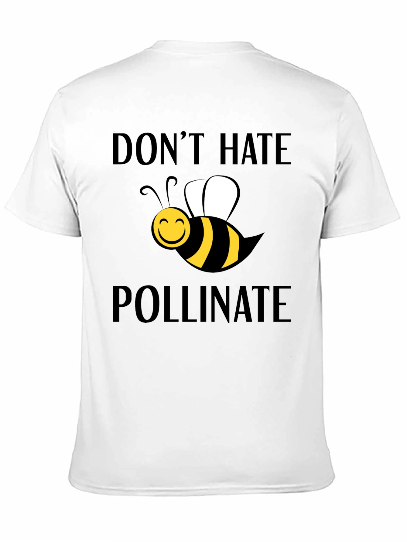 Dont Hate Pollinate - Black Graphic Tee