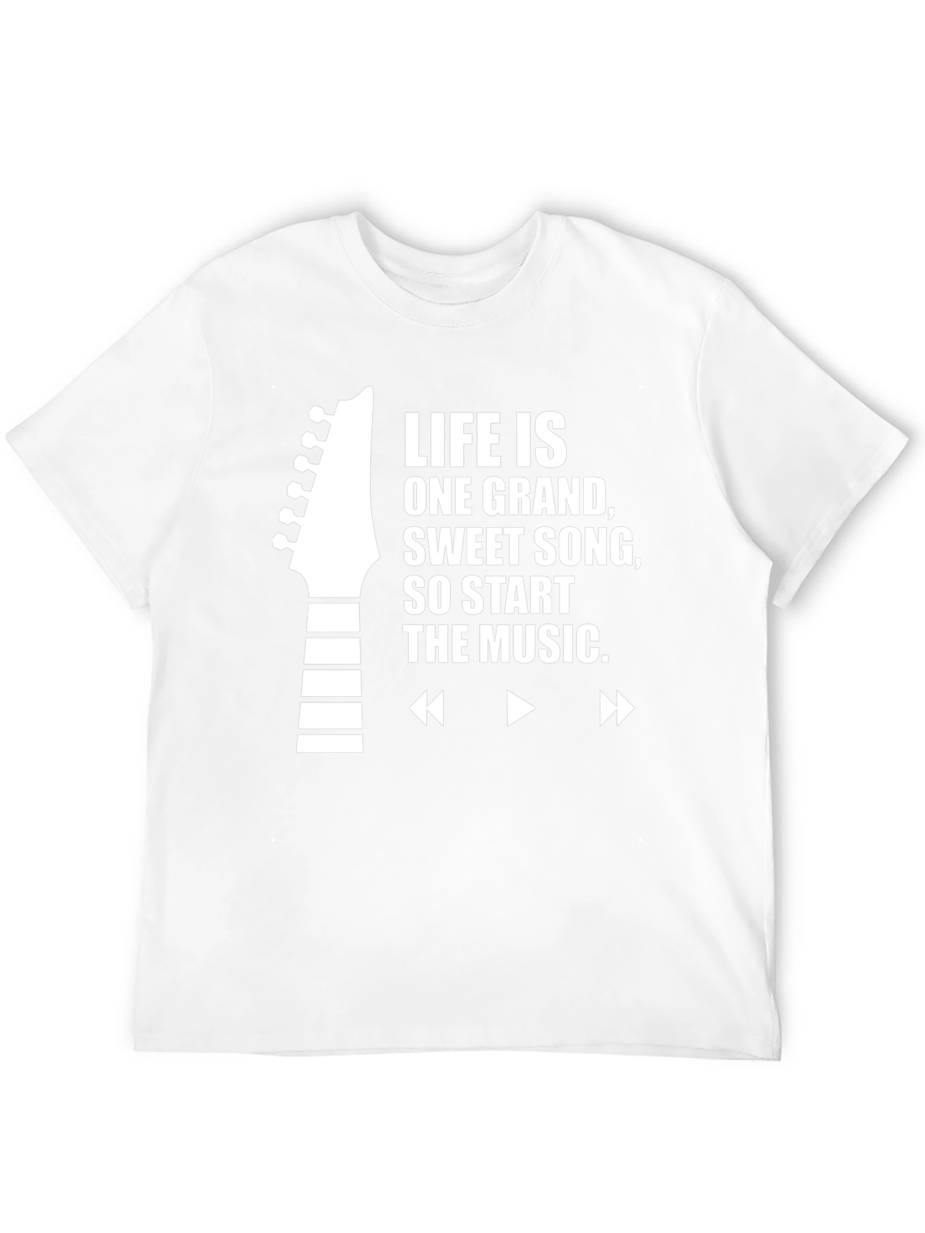 Life is Music Black Graphic Tee