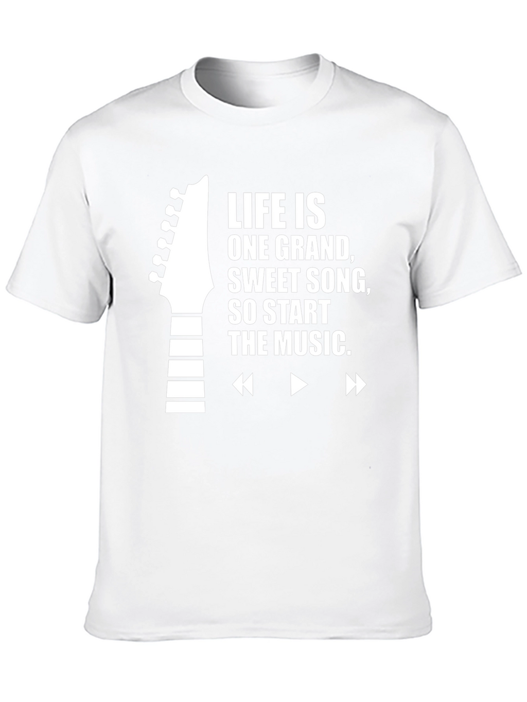 Life is Music Black Graphic Tee
