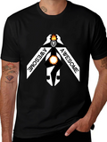 Awesome Lion Graphic Black Tee Shirt