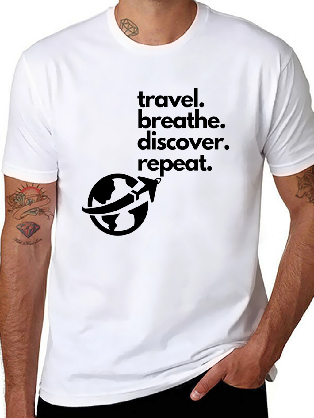 Travel. Breathe. Discover. Repeat. T-Shirt