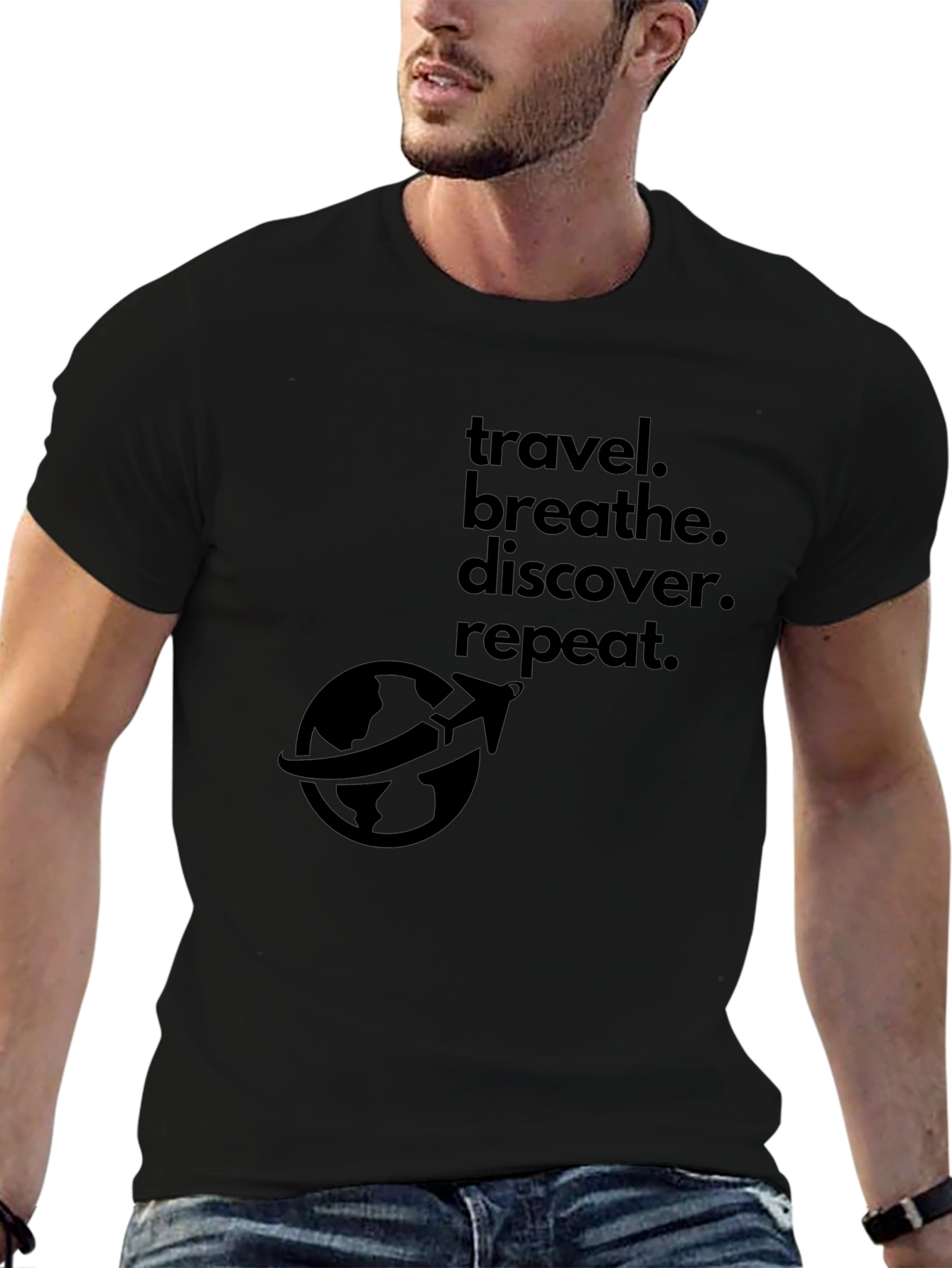 Travel. Breathe. Discover. Repeat. T-Shirt