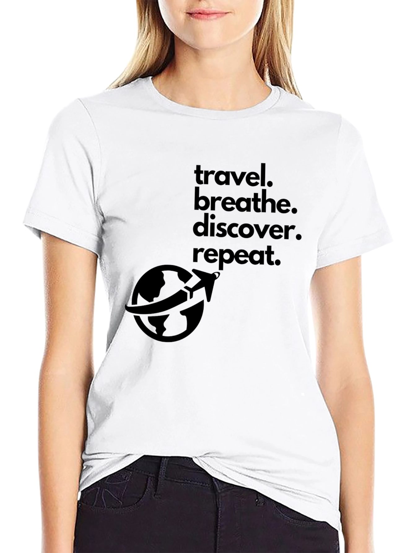 Travel. Breathe. Discover. Repeat. T-Shirt