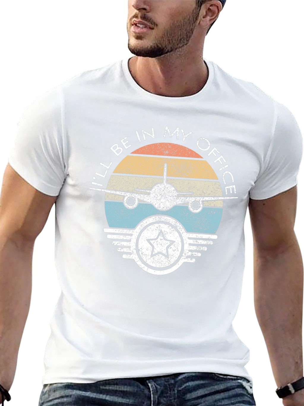 Pilot Office T-Shirt - Airplane Design
