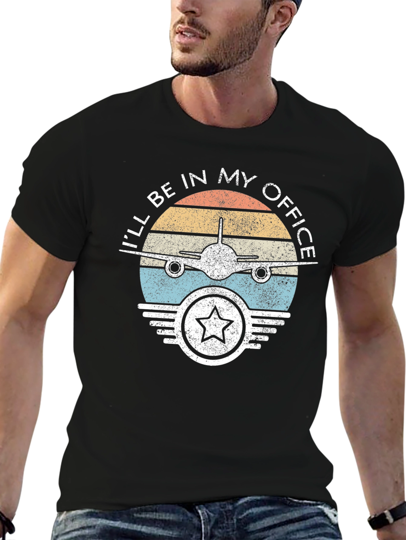 Pilot Office T-Shirt - Airplane Design