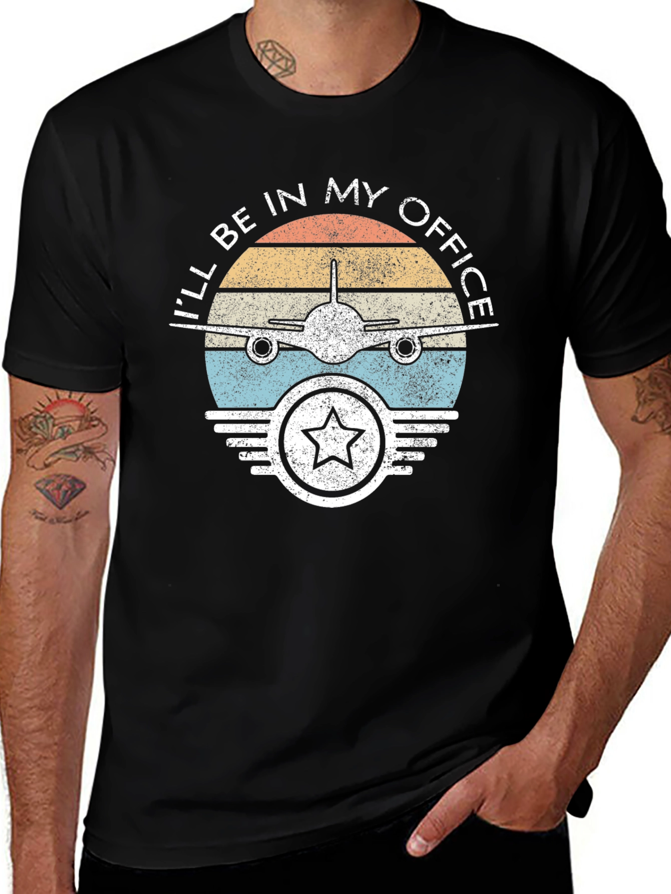 Pilot Office T-Shirt - Airplane Design
