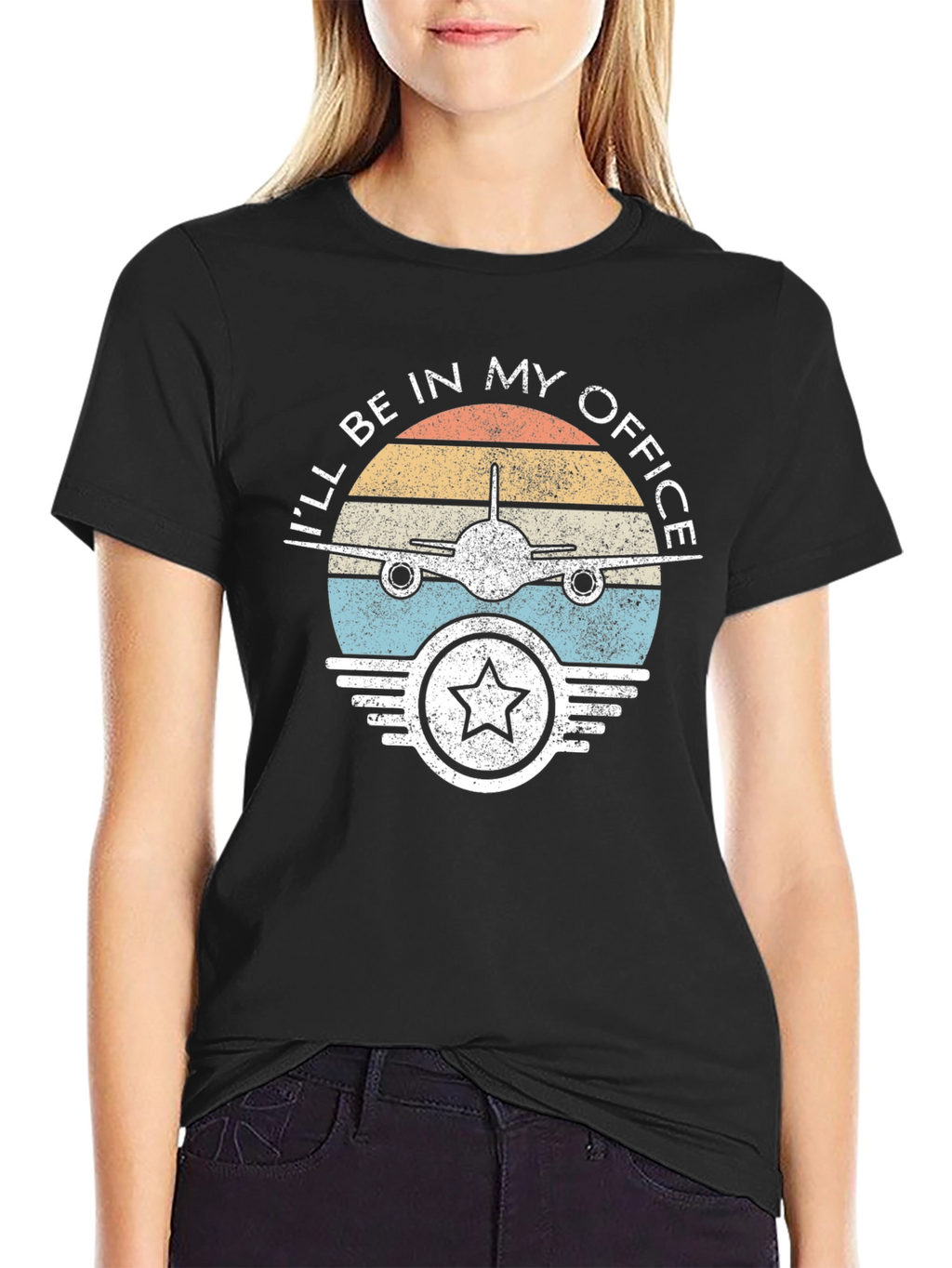 Pilot Office T-Shirt - Airplane Design