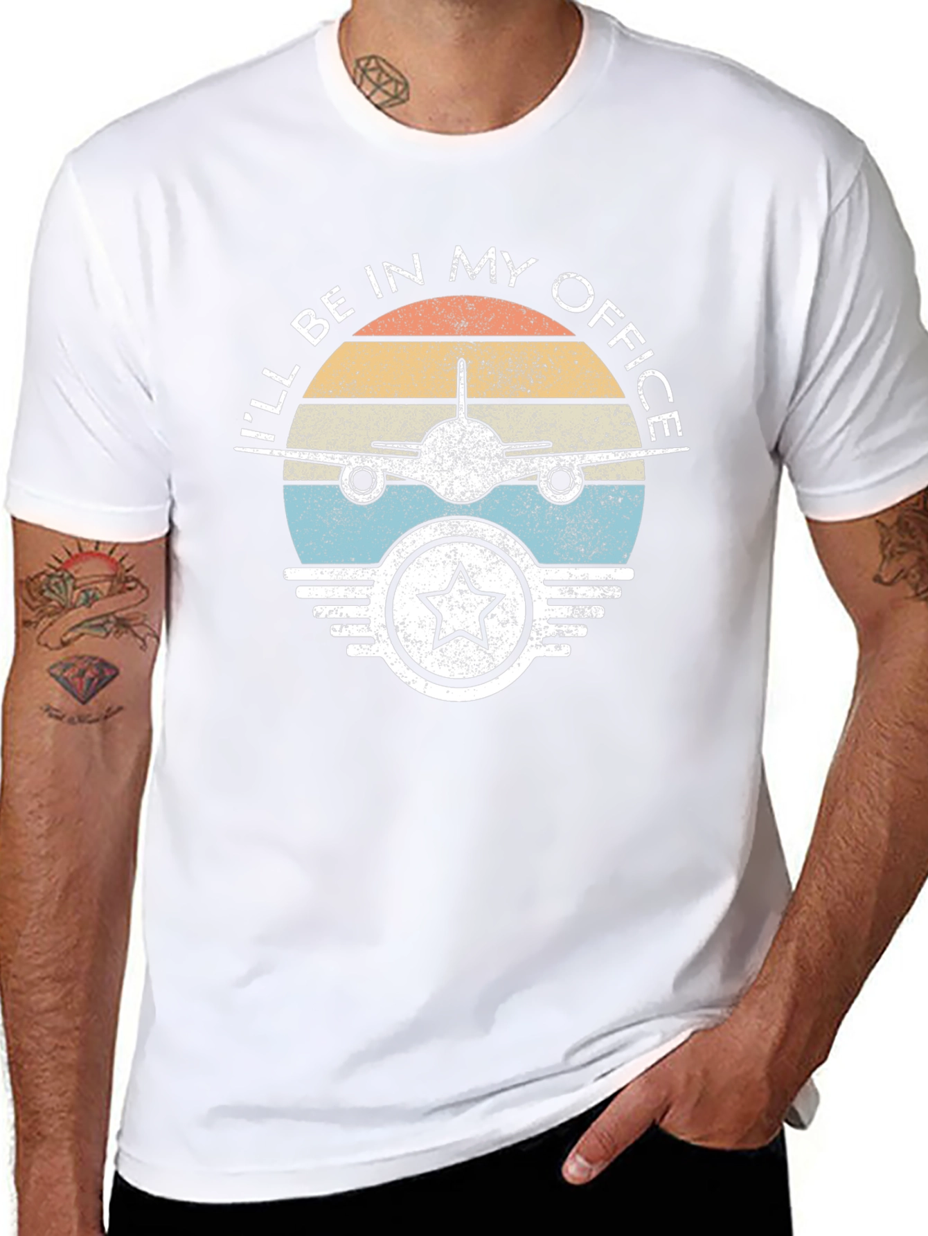 Pilot Office T-Shirt - Airplane Design