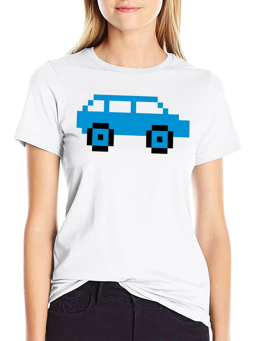 Pixel Car Graphic Tee - Retro Gaming Style
