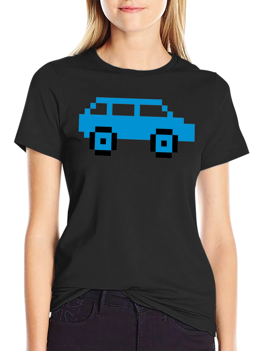 Pixel Car Graphic Tee - Retro Gaming Style