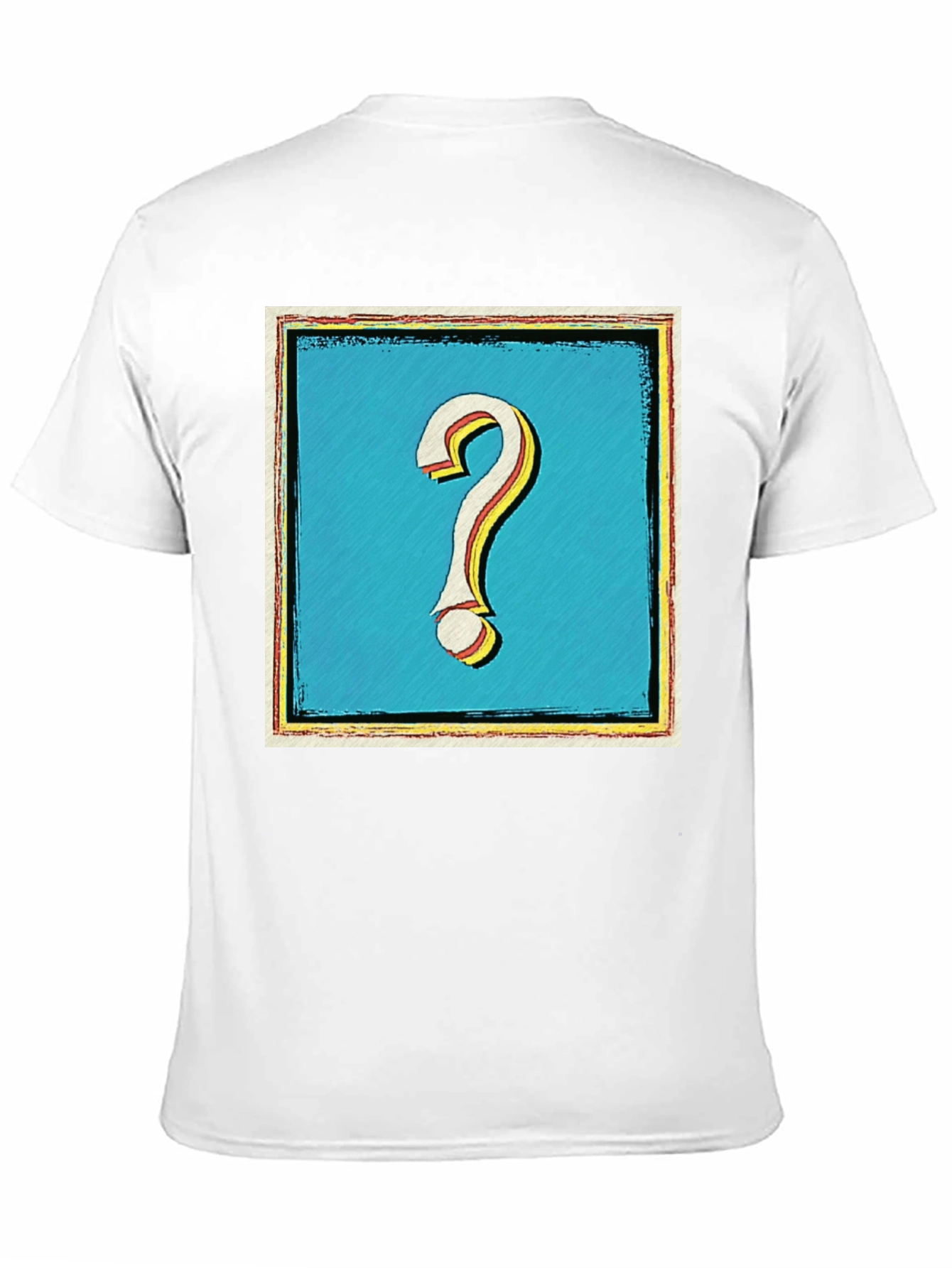 Question Mark Graphic Tee - Mens Black T-Shirt