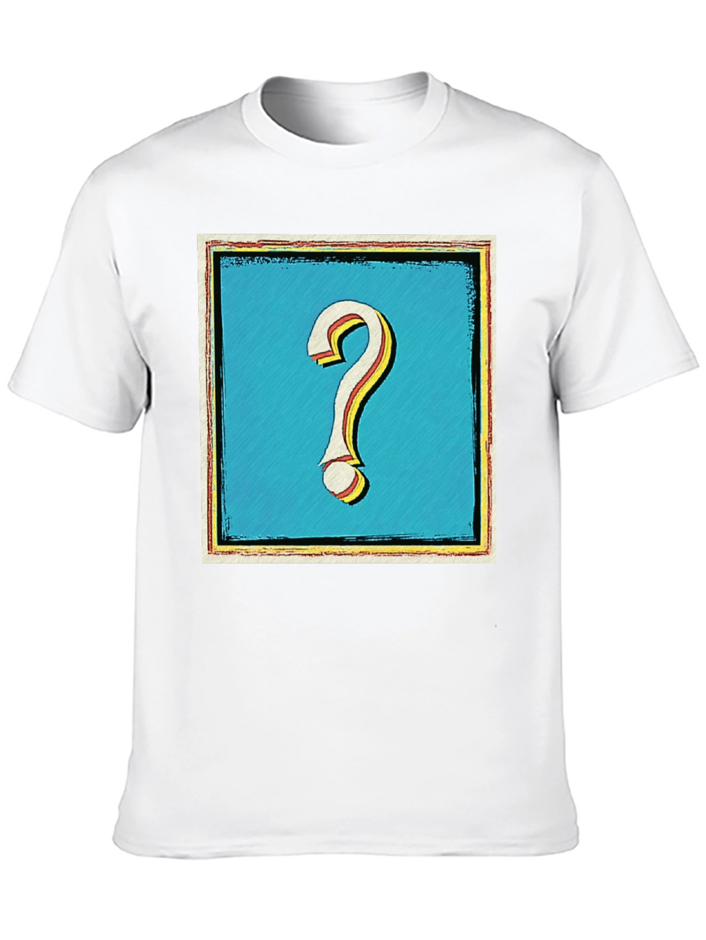 Question Mark Graphic Tee - Mens Black T-Shirt