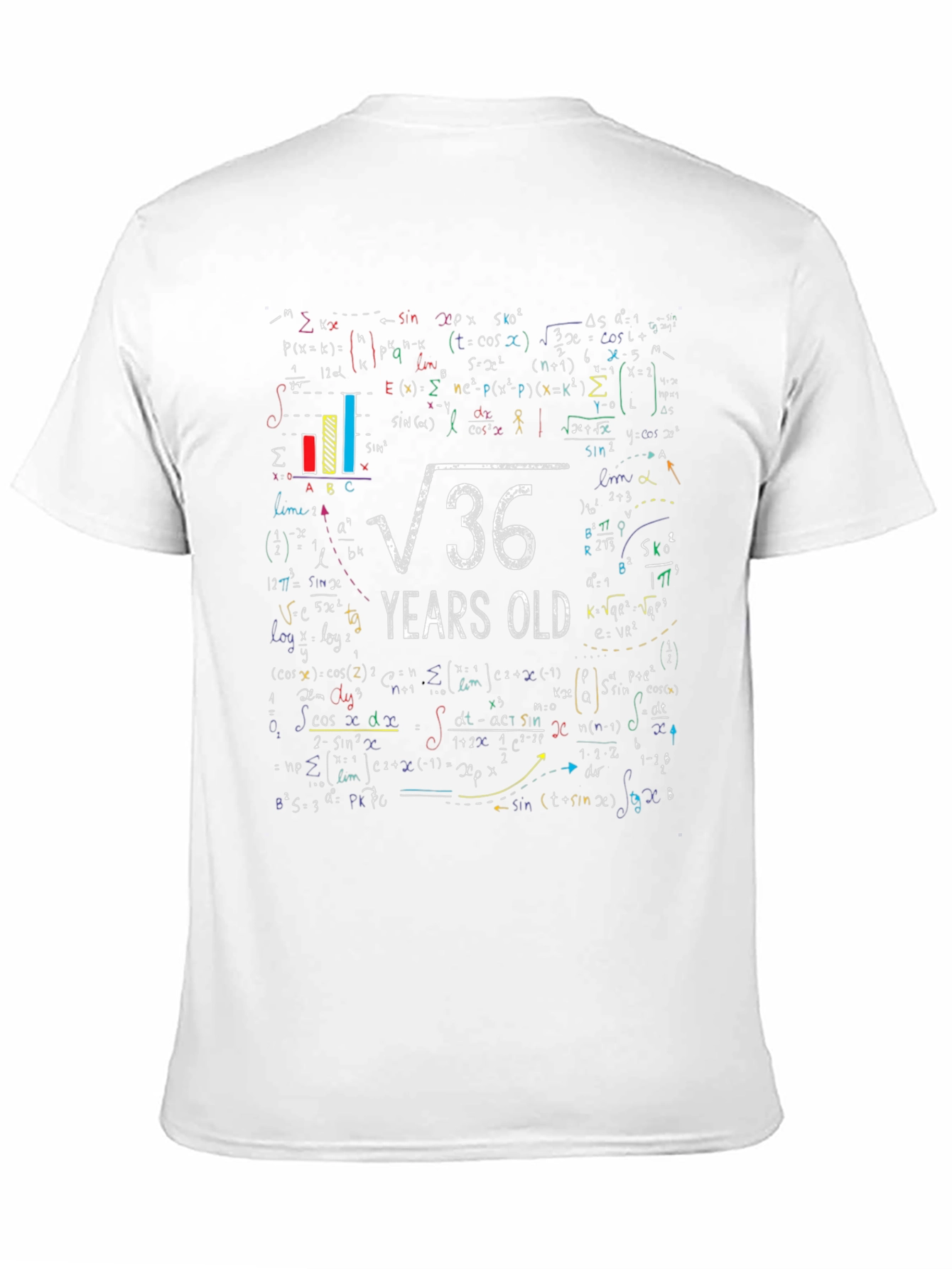 Math Humor T-Shirt - Square Root 36 6 Years Old