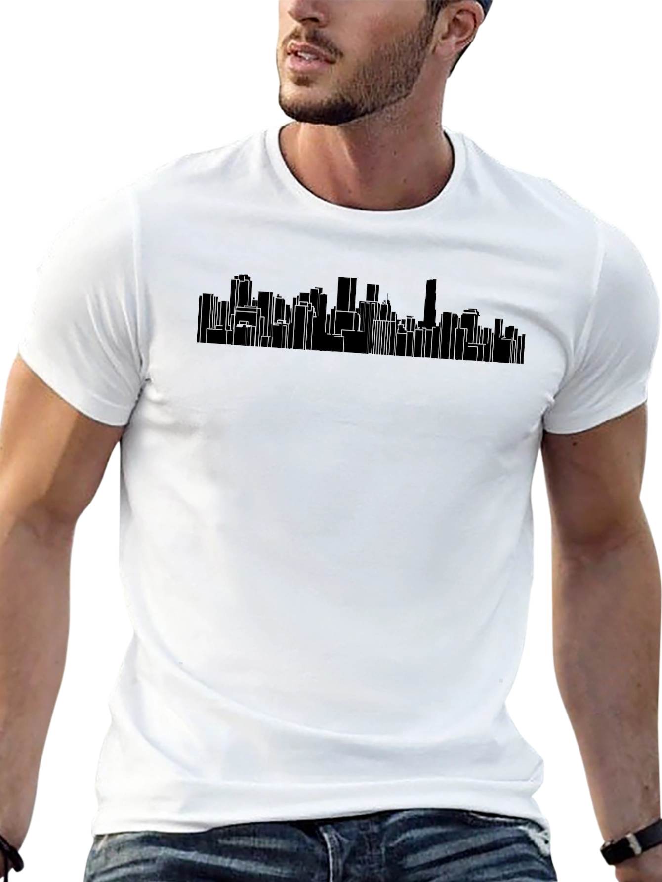 Urban Skyline Graphic Tee - Cool Cityscape Design