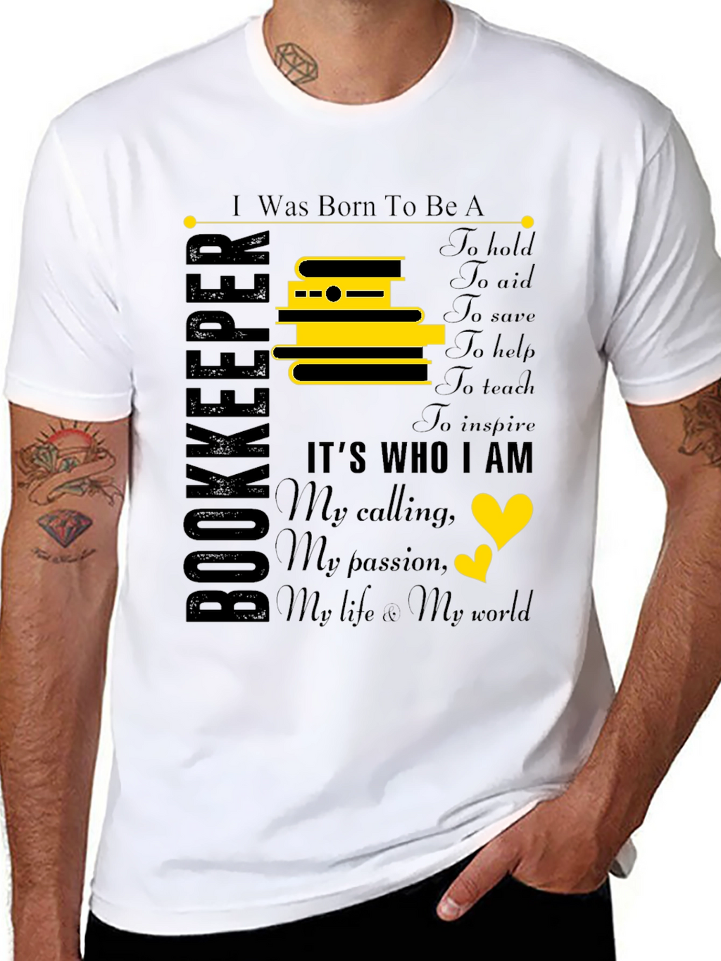 Bookkeeper T-Shirt: Born To Be A Bookkeeper