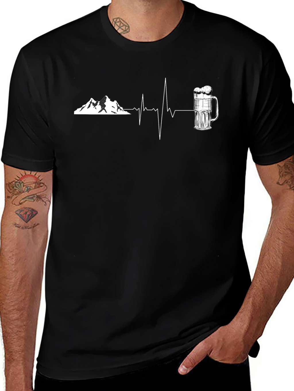 Mountain Beer Heartbeat T-Shirt