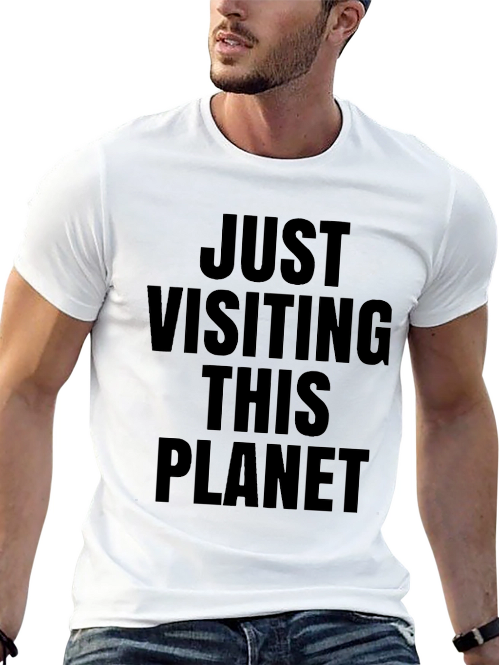 Just Visiting This Planet Graphic Tee
