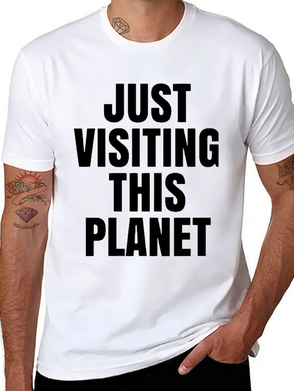 Just Visiting This Planet Graphic Tee