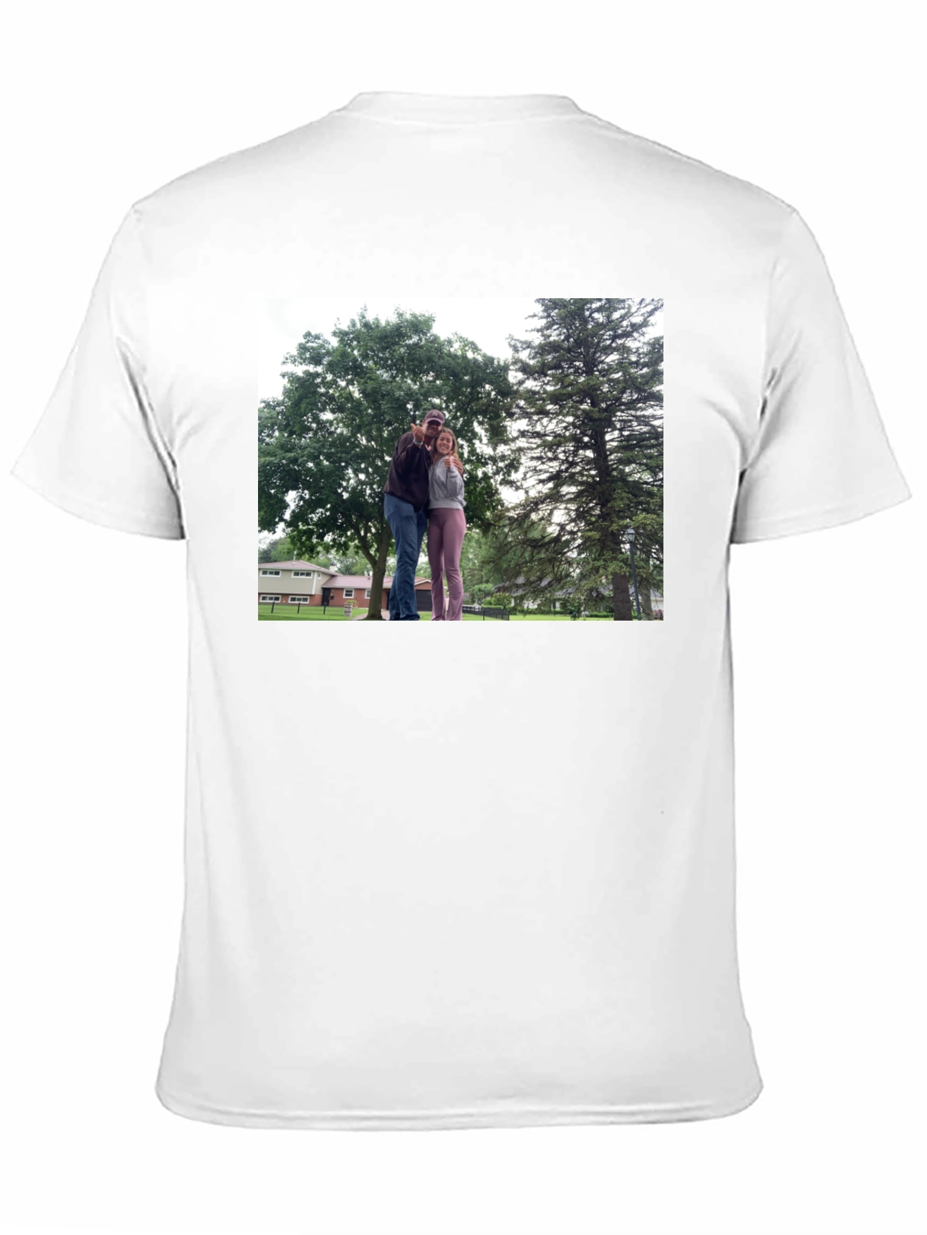 Personalized Photo Print Black T-Shirt