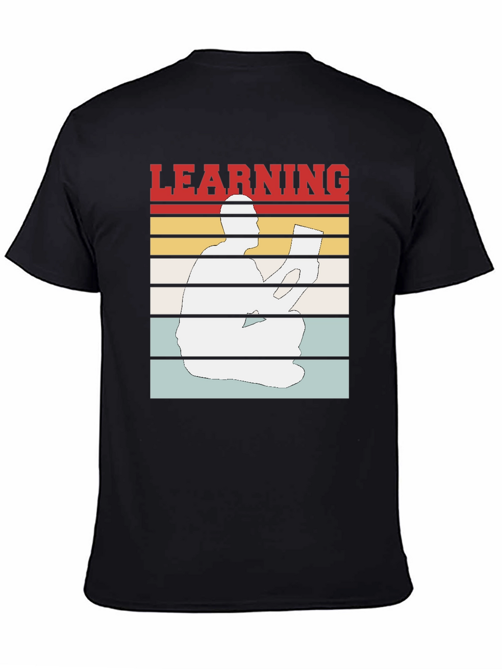 Learning T-Shirt Reader Silhouette