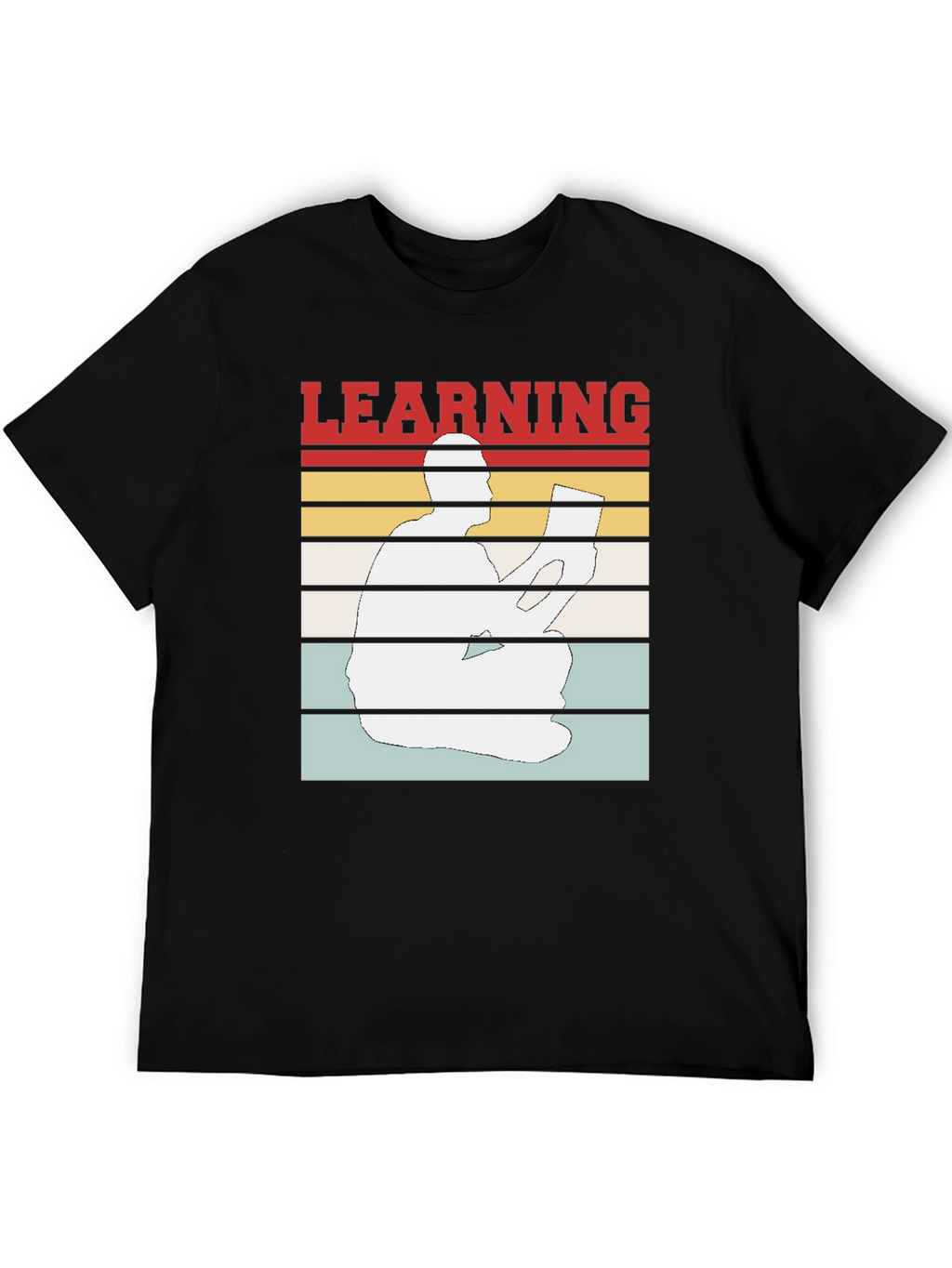 Learning T-Shirt Reader Silhouette