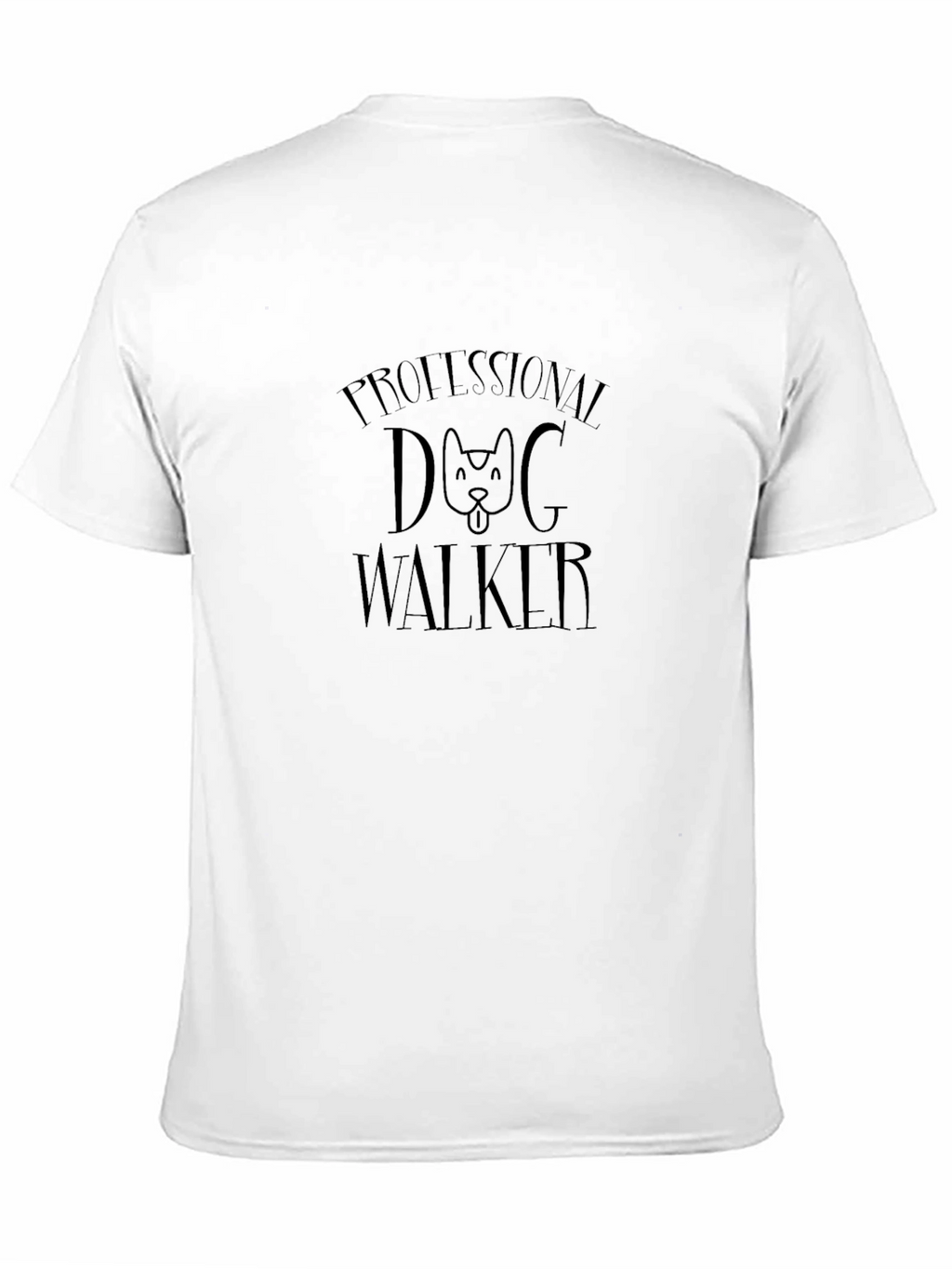 Professional Dog Walker Black T-Shirt