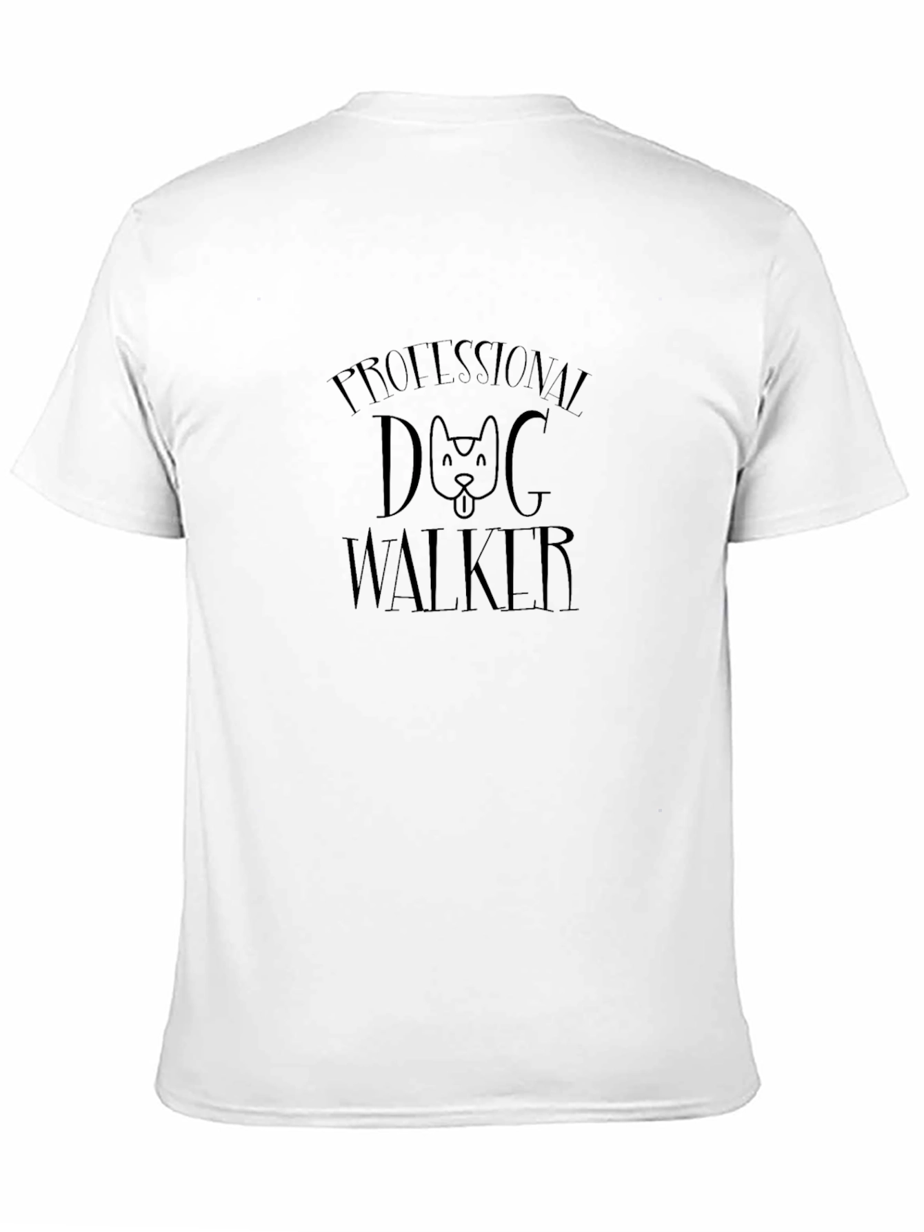 Professional Dog Walker Black T-Shirt