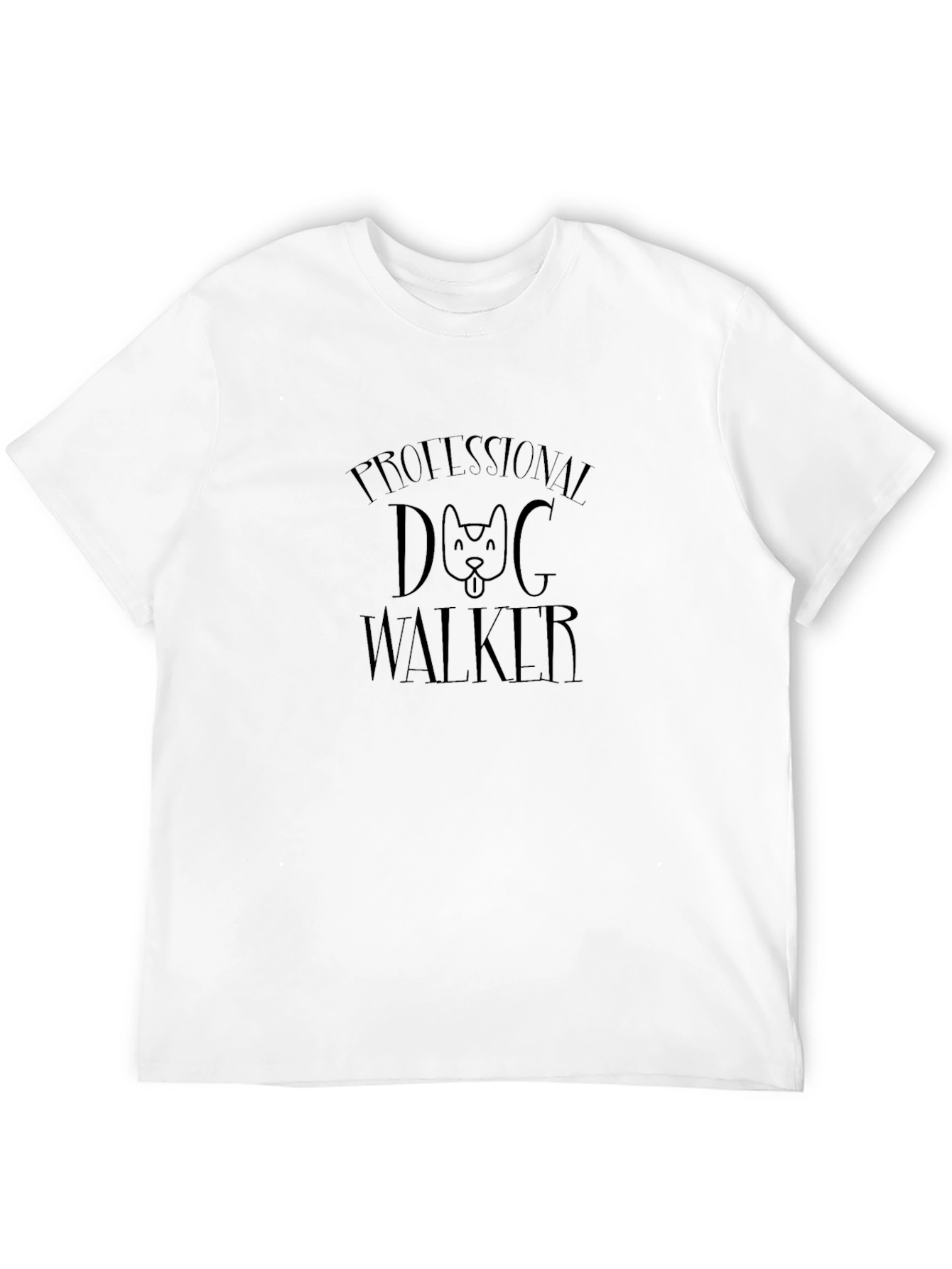 Professional Dog Walker Black T-Shirt