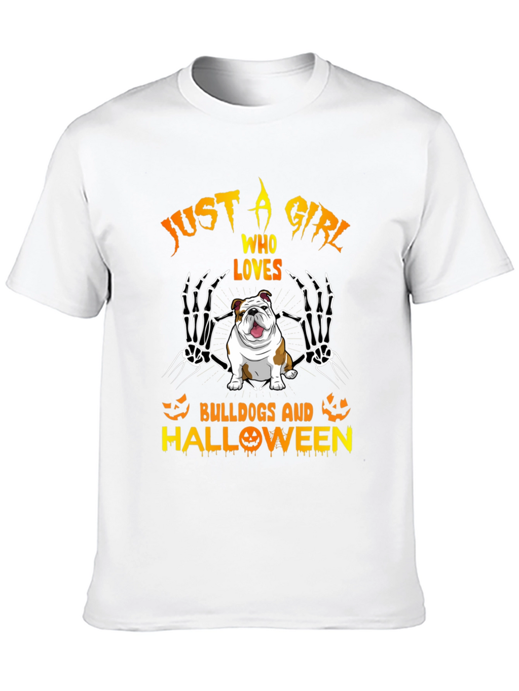 Bulldog Halloween Graphic Tee