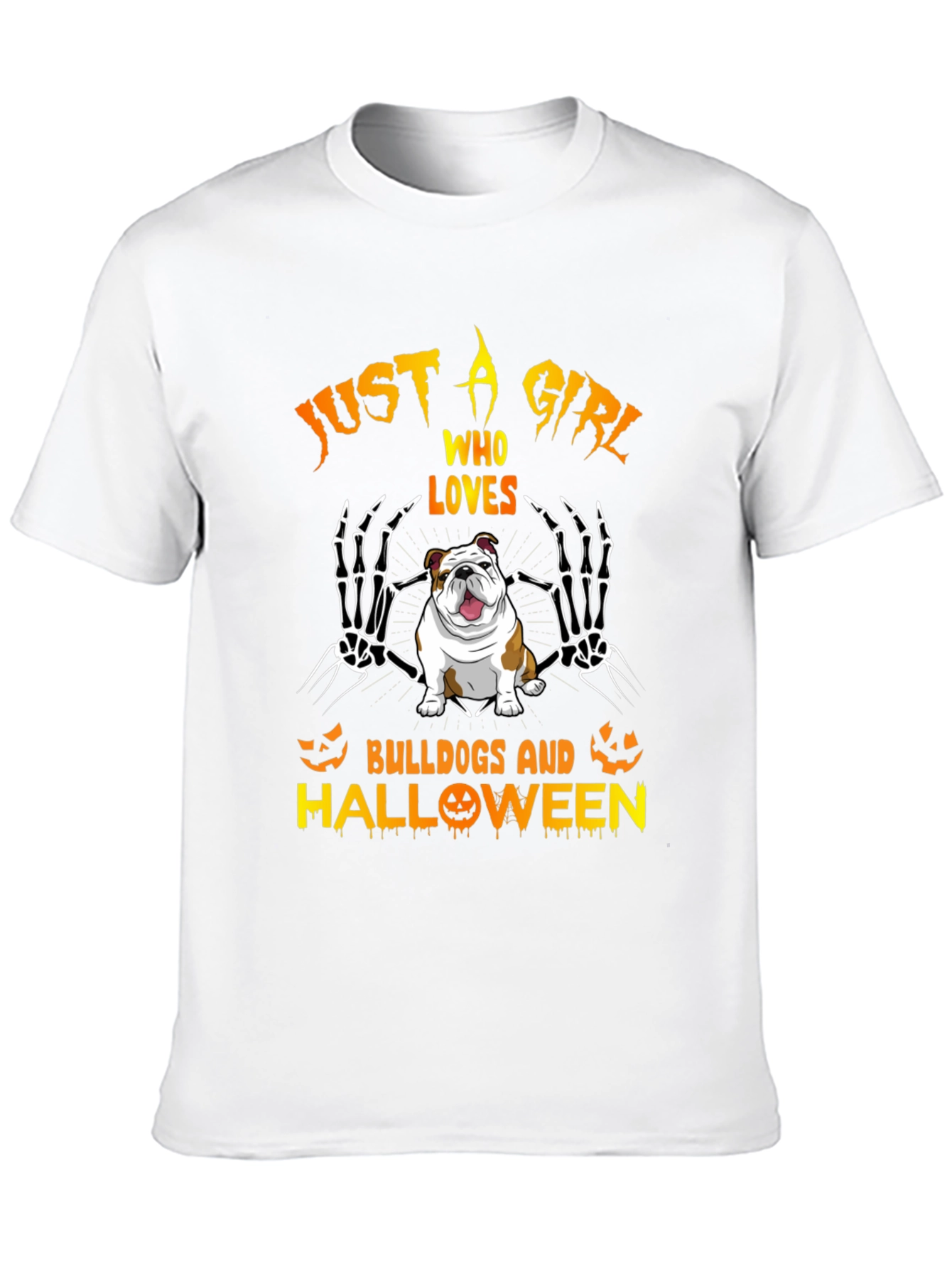 Bulldog Halloween Graphic Tee