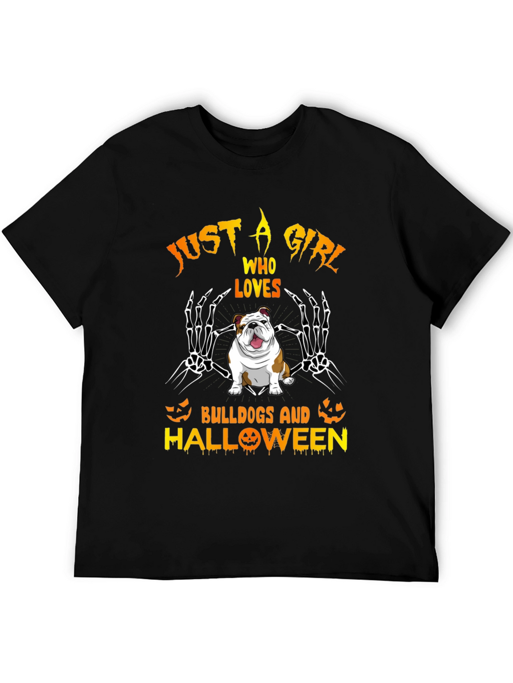 Bulldog Halloween Graphic Tee