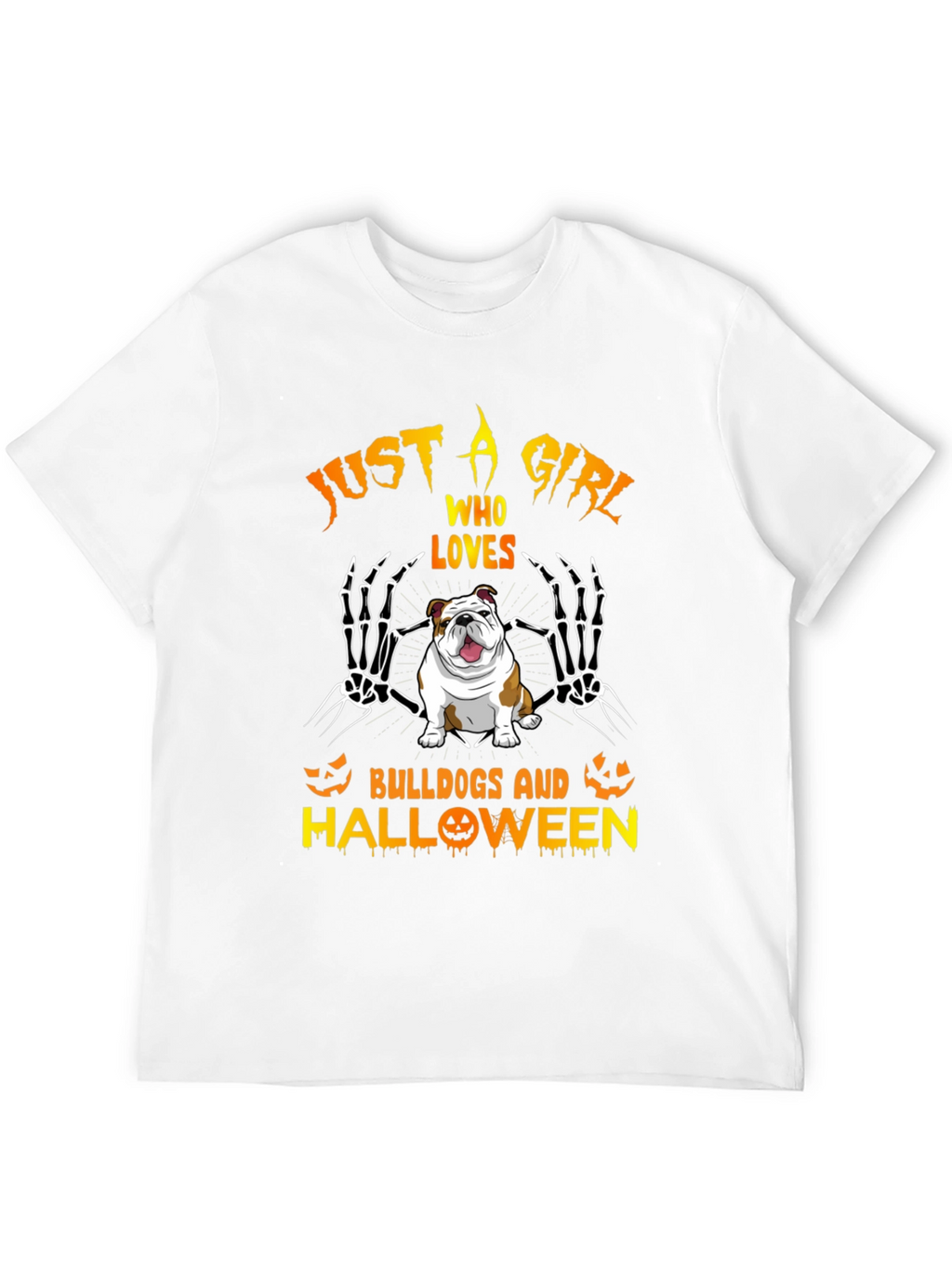 Bulldog Halloween Graphic Tee