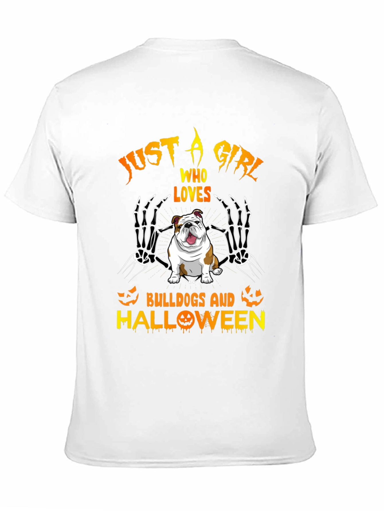 Bulldog Halloween Graphic Tee