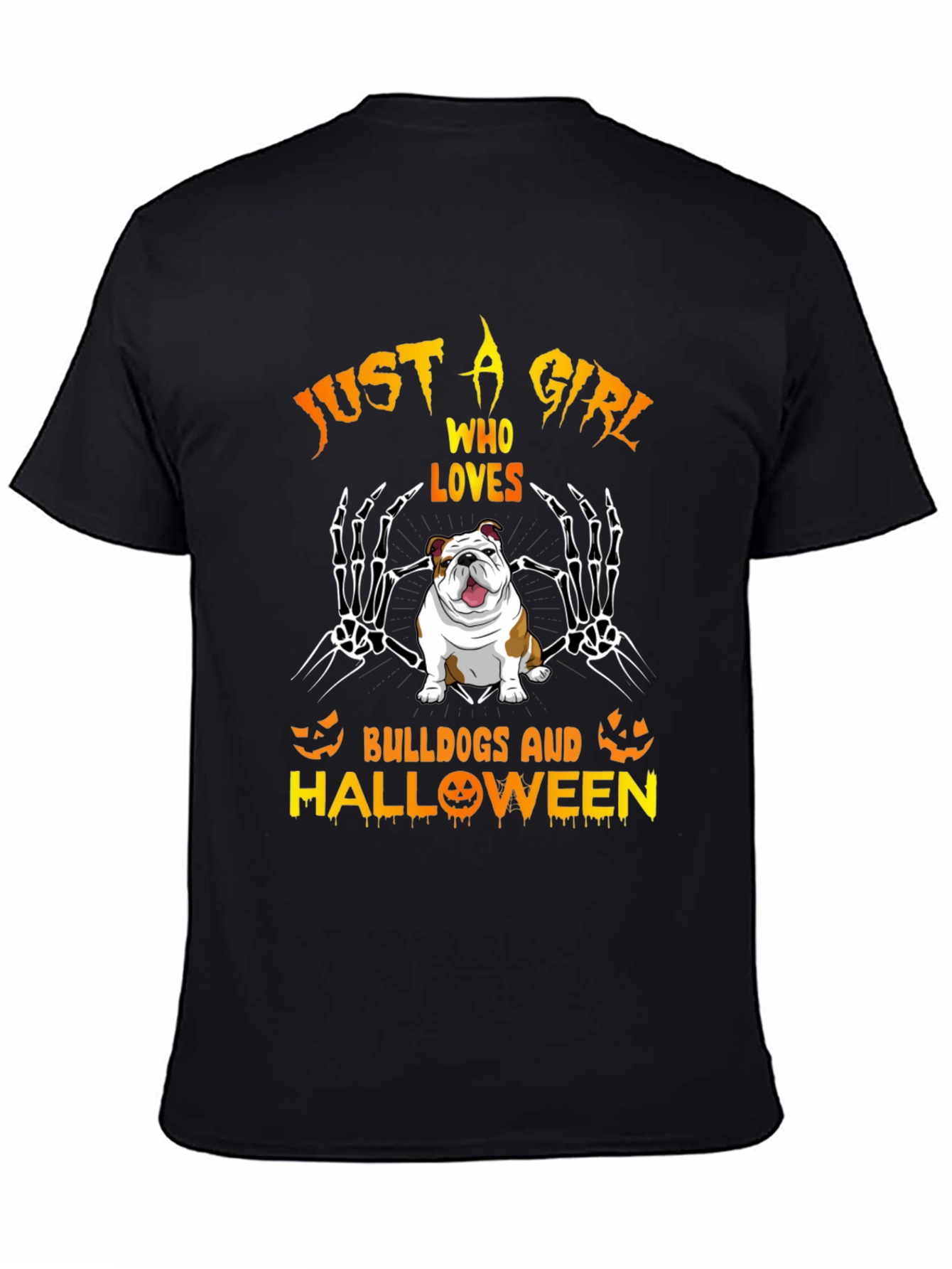Bulldog Halloween Graphic Tee