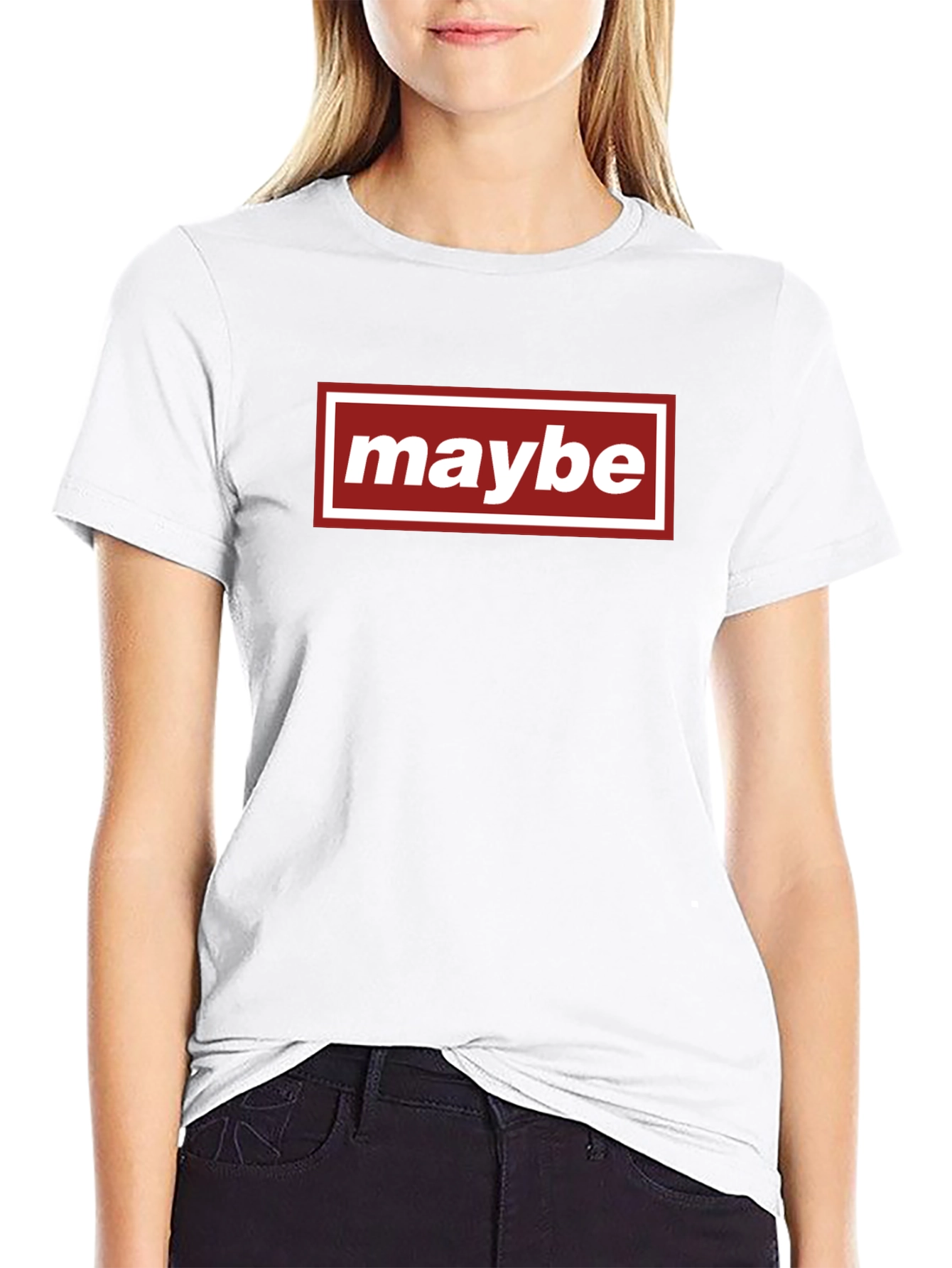 Maybe Graphic Tee - Casual Everyday Wear