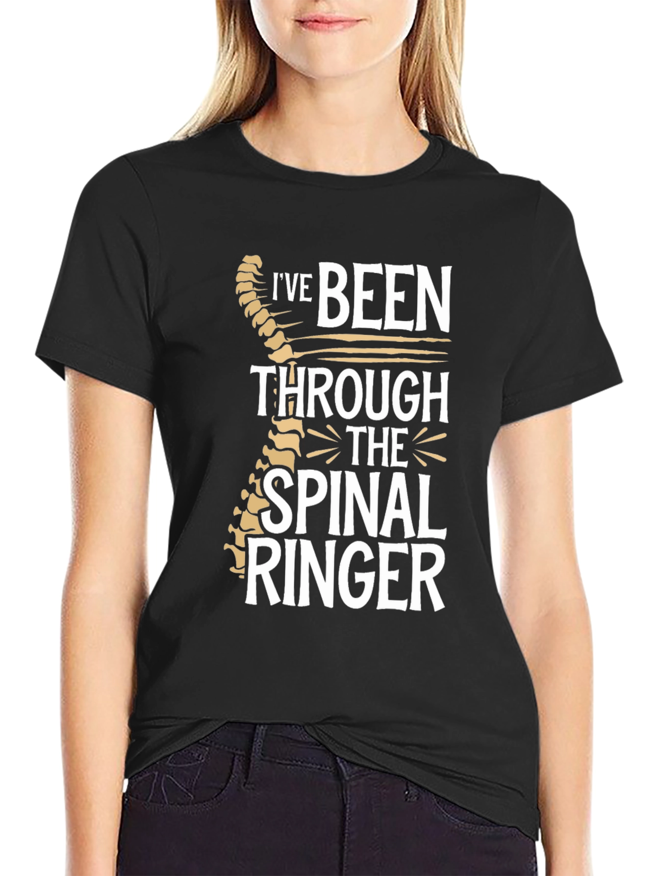 Spinal Ringer T-Shirt - Chiropractic Humor Tee