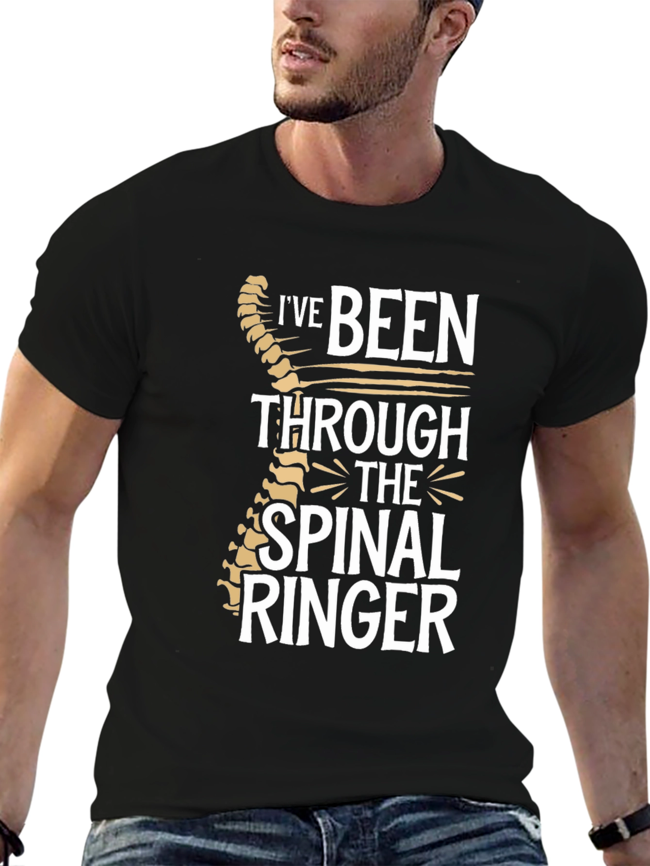 Spinal Ringer T-Shirt - Chiropractic Humor Tee