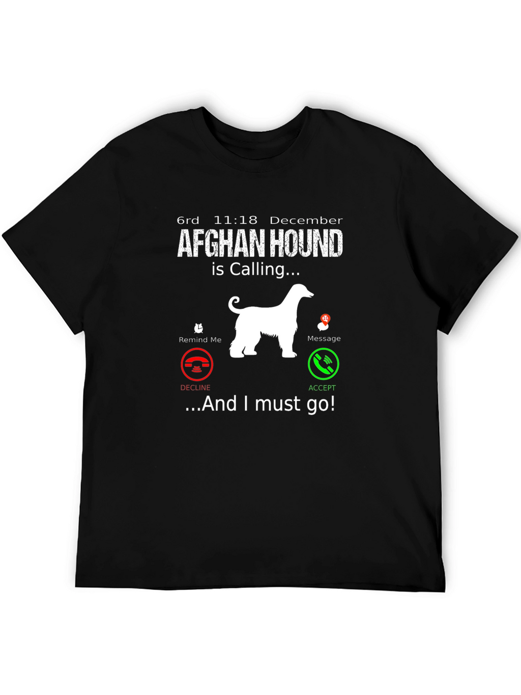Afghan Hound Calling T-Shirt