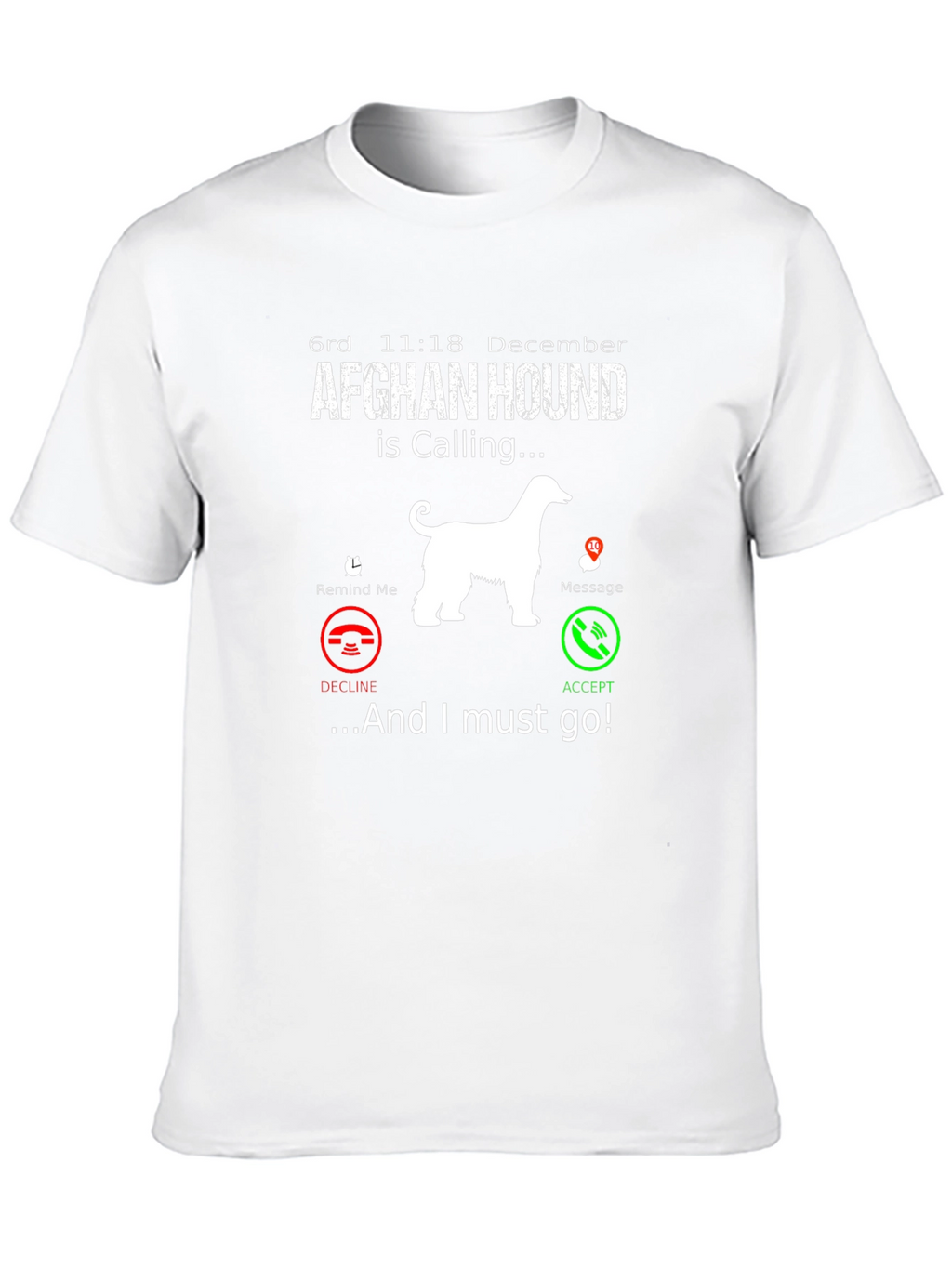 Afghan Hound Calling T-Shirt