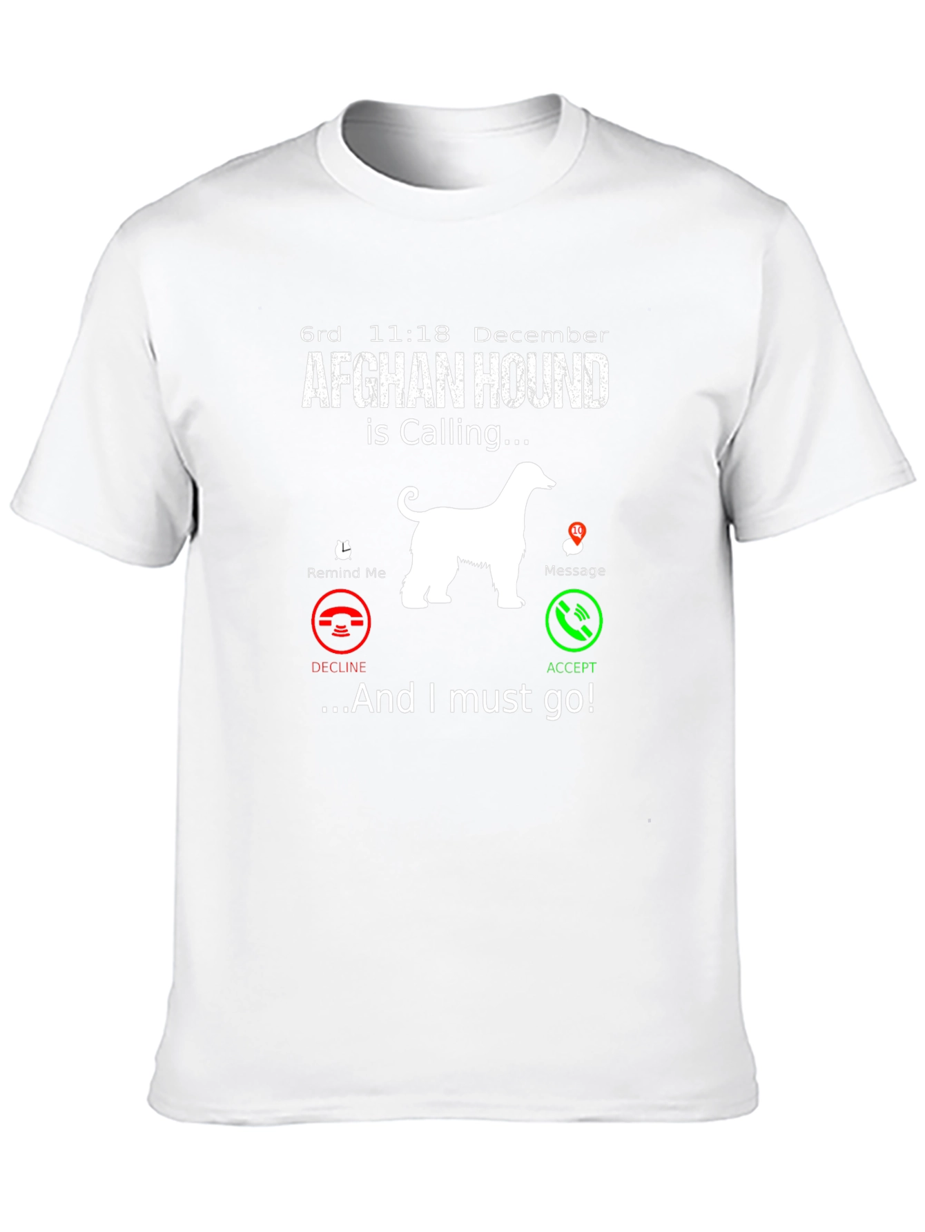 Afghan Hound Calling T-Shirt
