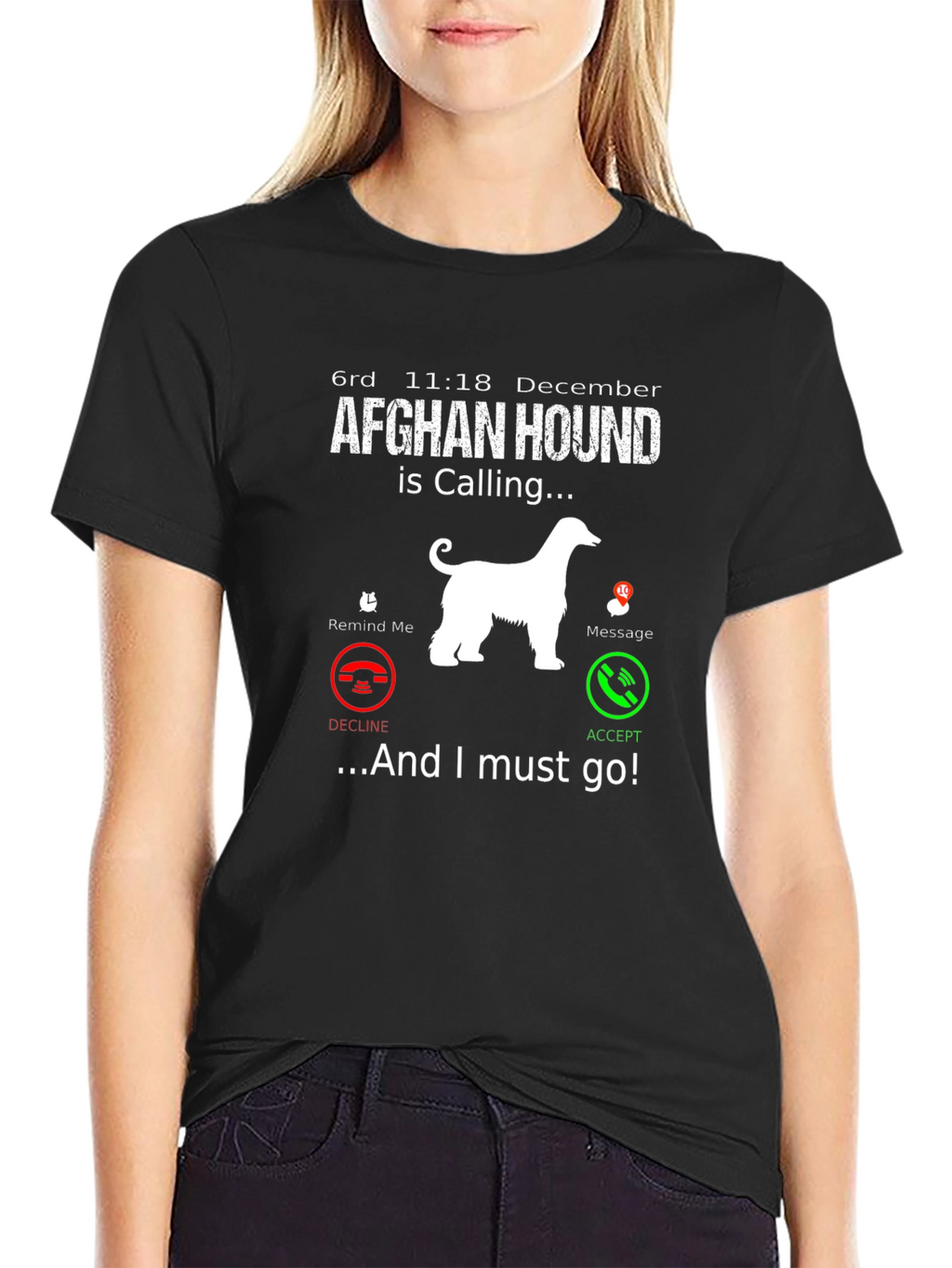 Afghan Hound Calling T-Shirt