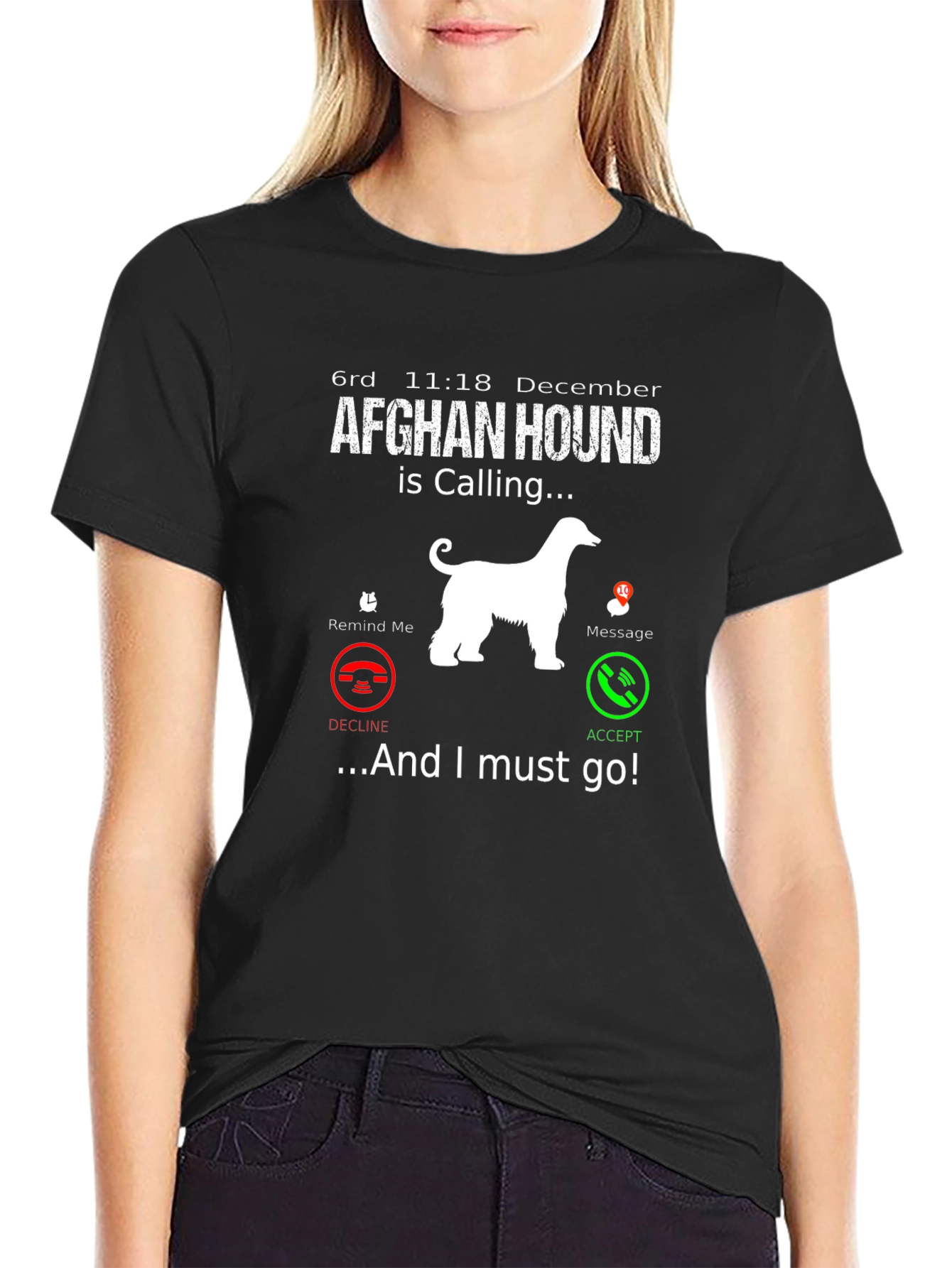 Afghan Hound Calling T-Shirt