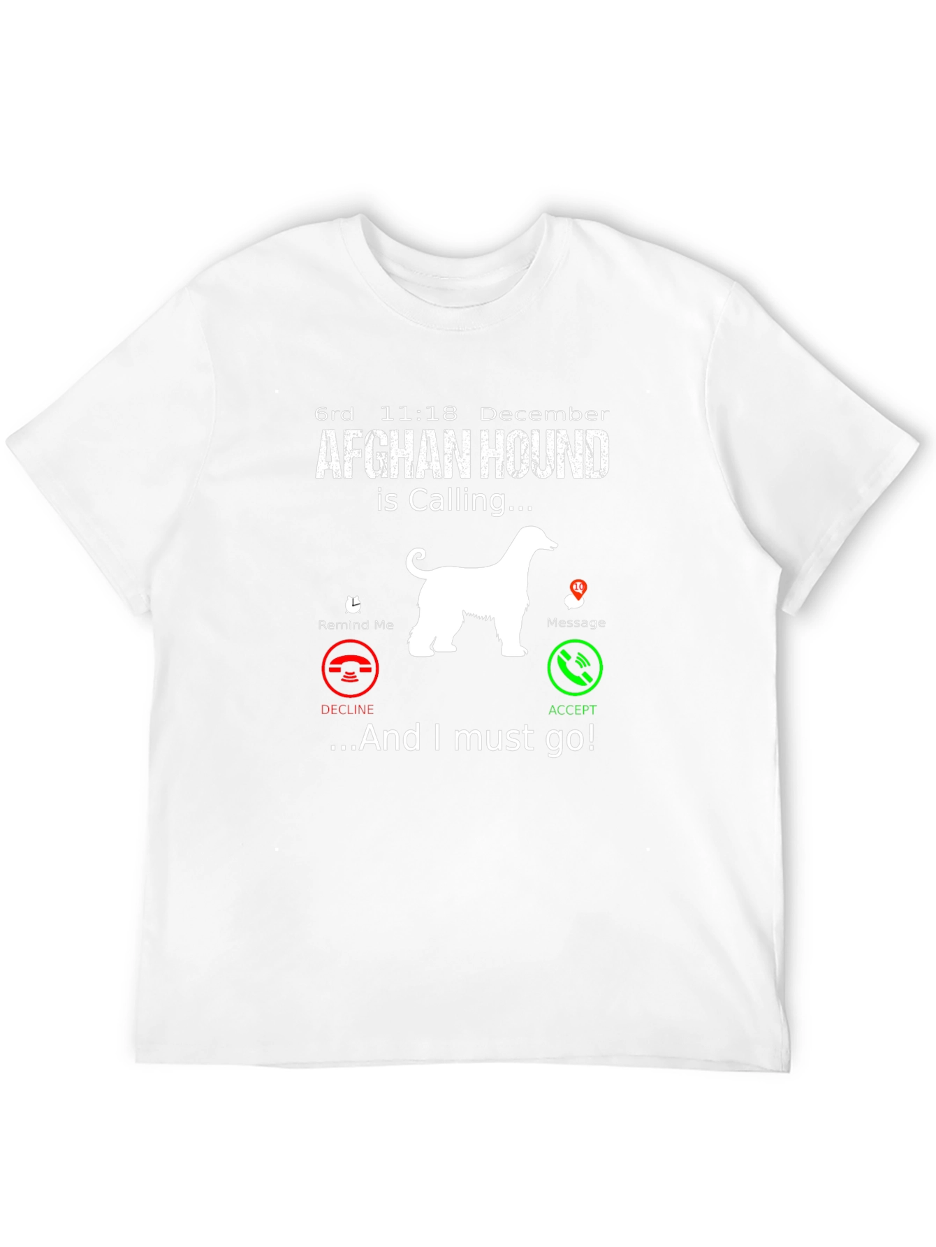 Afghan Hound Calling T-Shirt