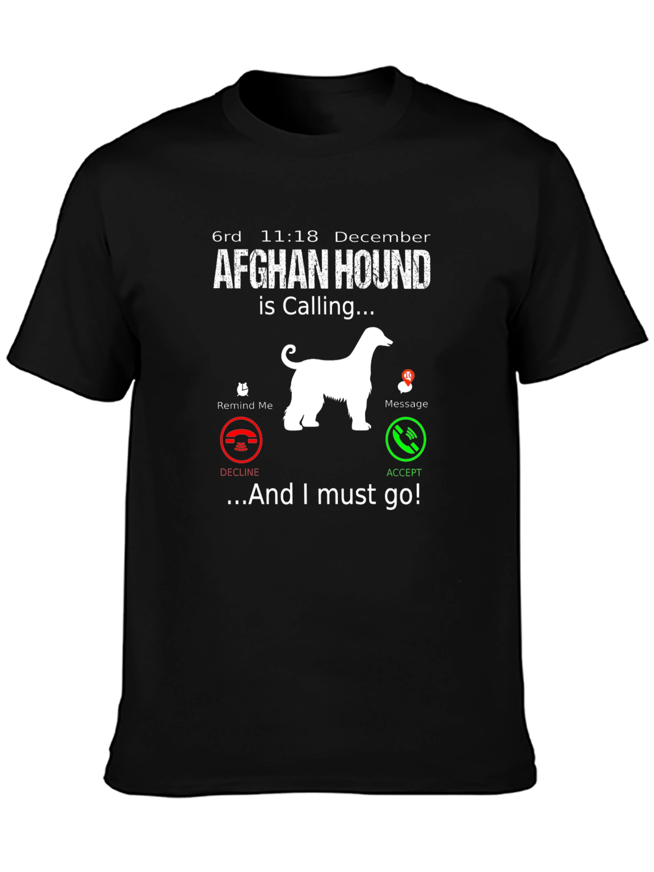 Afghan Hound Calling T-Shirt