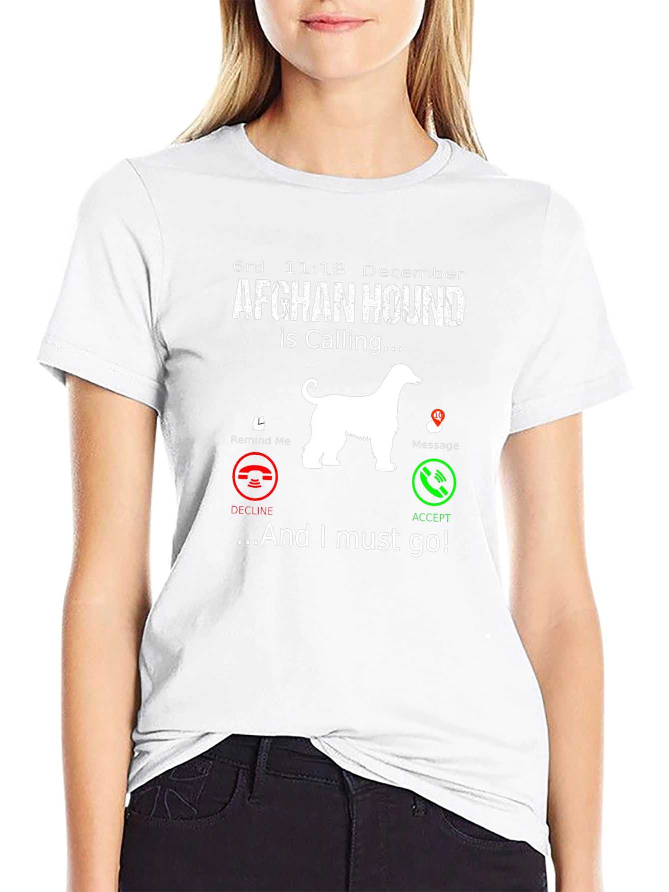Afghan Hound Calling T-Shirt