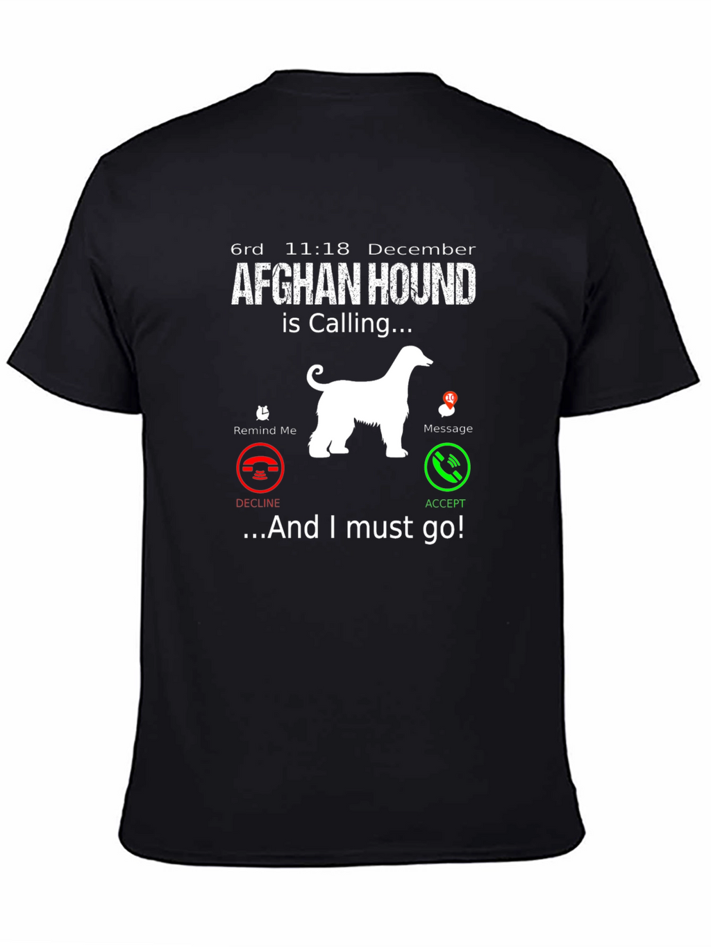 Afghan Hound Calling T-Shirt