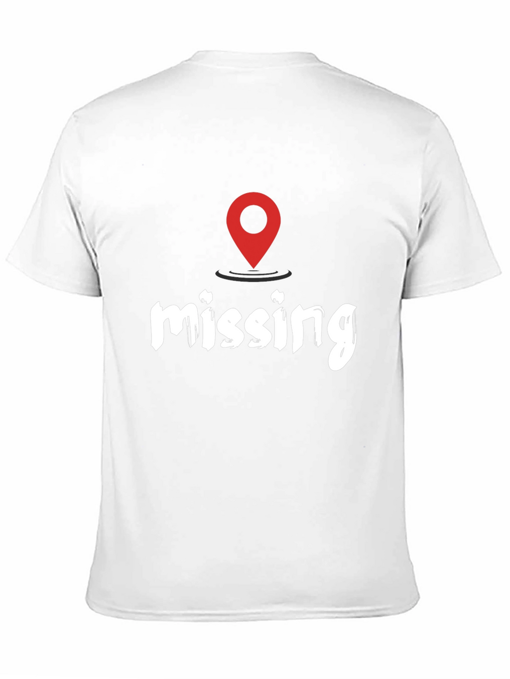 Missing You Location T-Shirt - Black Casual Tee