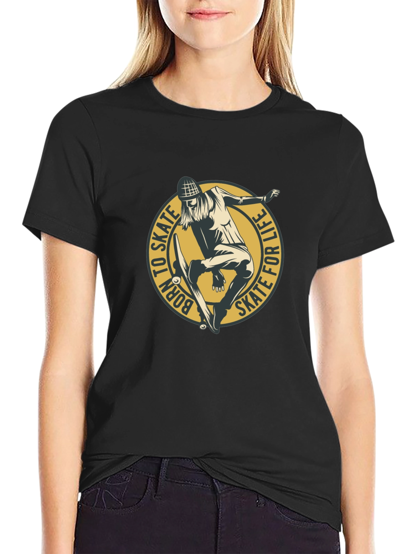 Skate for Life Graphic Tee - Black