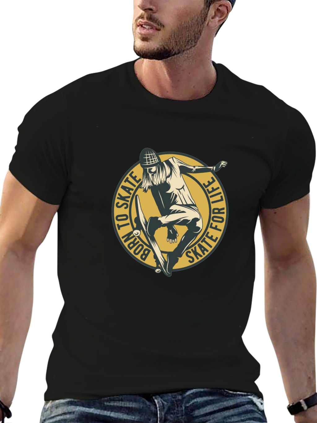Skate for Life Graphic Tee - Black